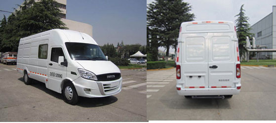依维柯厢式运输车 nj5055xxy2d