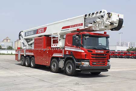 中联登高平台消防车 zlj5500jxfdg70