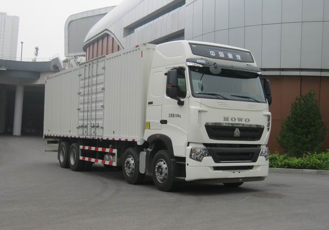 豪沃厢式运输车 zz5317xxyn466ne1