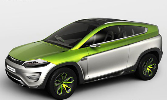 斯太尔推三合一概念车 酷似路虎极光