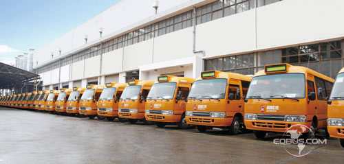 厦门金旅164辆考斯特公交车正式投入深圳运营