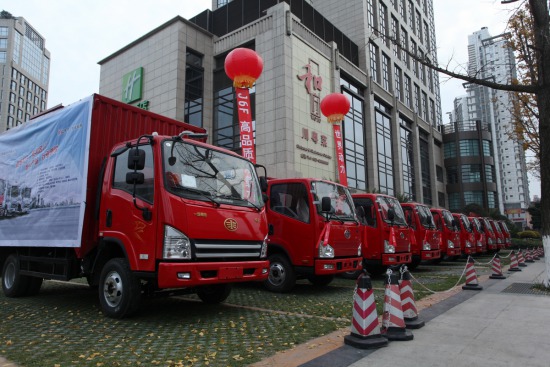 轻赢之道 一汽解放J6轻卡亮相成都推介会