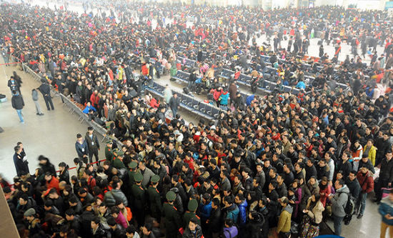 2014年我国春运客流量预计将达36.2亿人次