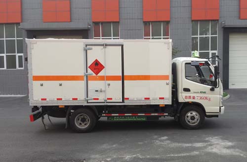 环达易燃气体厢式运输车 bjq5070xrq