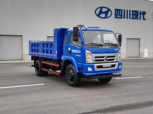 四川现代 鸿运 中卡 140马力 4×2 自卸车 cnj3180gpa38v