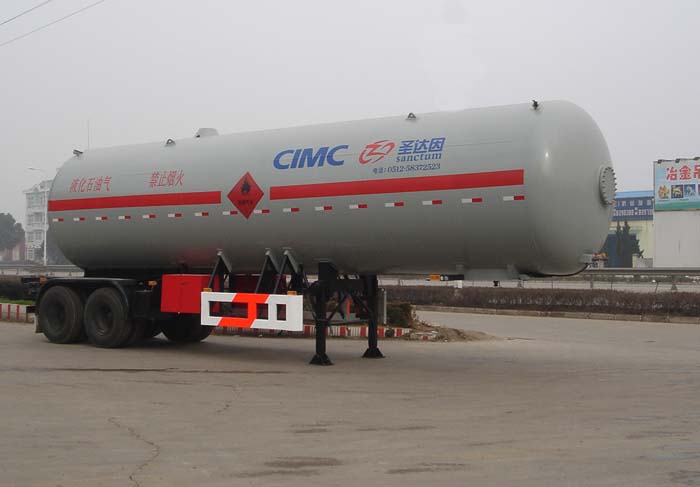 圣达因液化气体运输半挂车 SDY9350GYQ