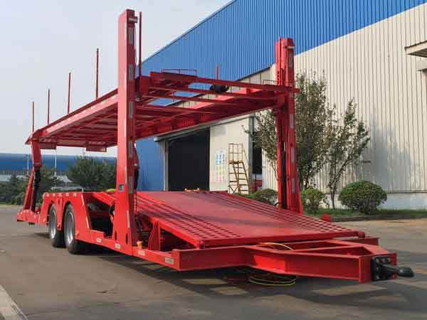 梁山东岳中置轴车辆运输挂车 csq9180tcl