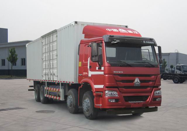 豪沃厢式运输车 zz5317xxyn3867e1lb