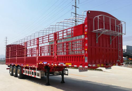 锣响仓栅式运输半挂车 lxc9408ccye