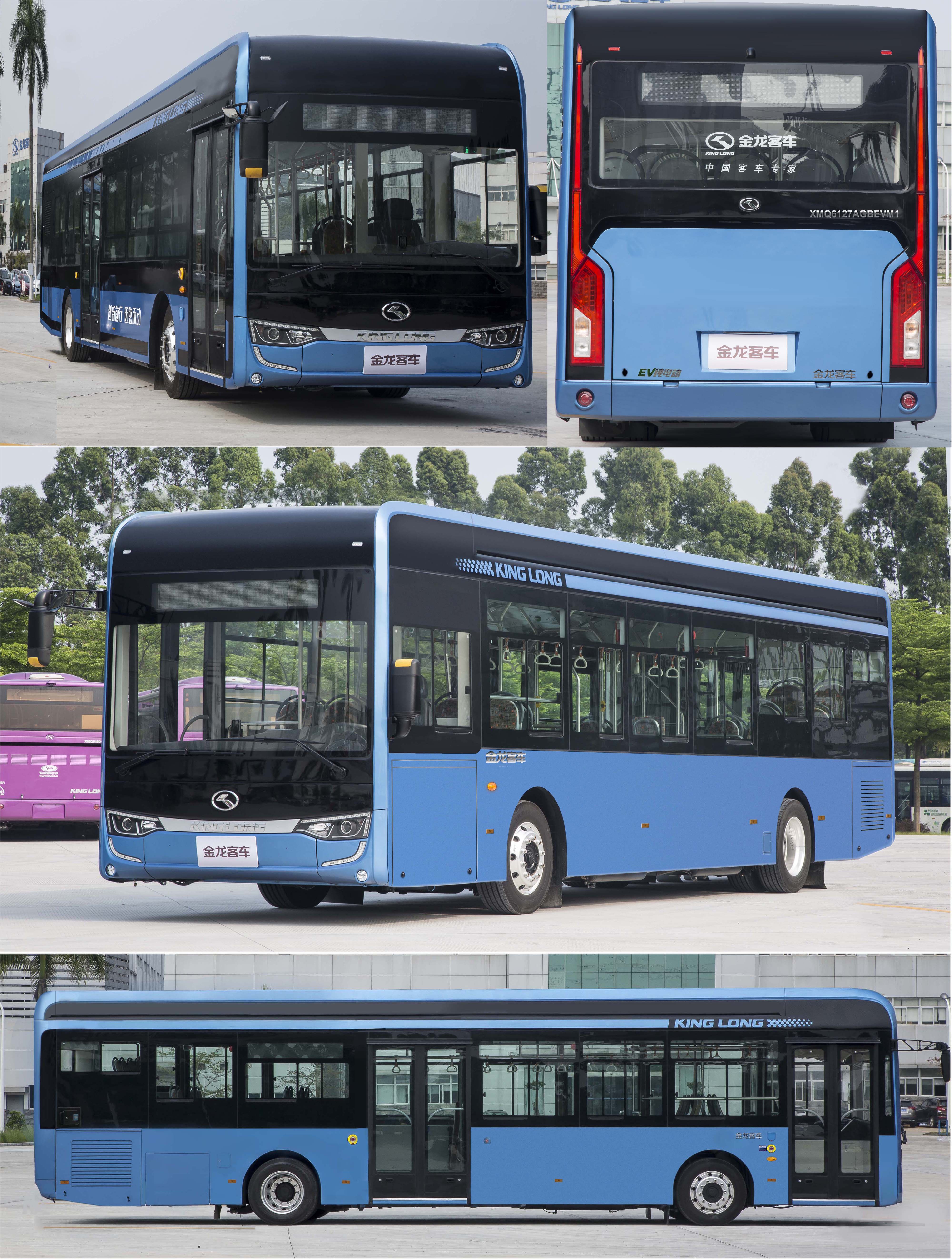 金龙纯电动城市客车 xmq6127agbevm1