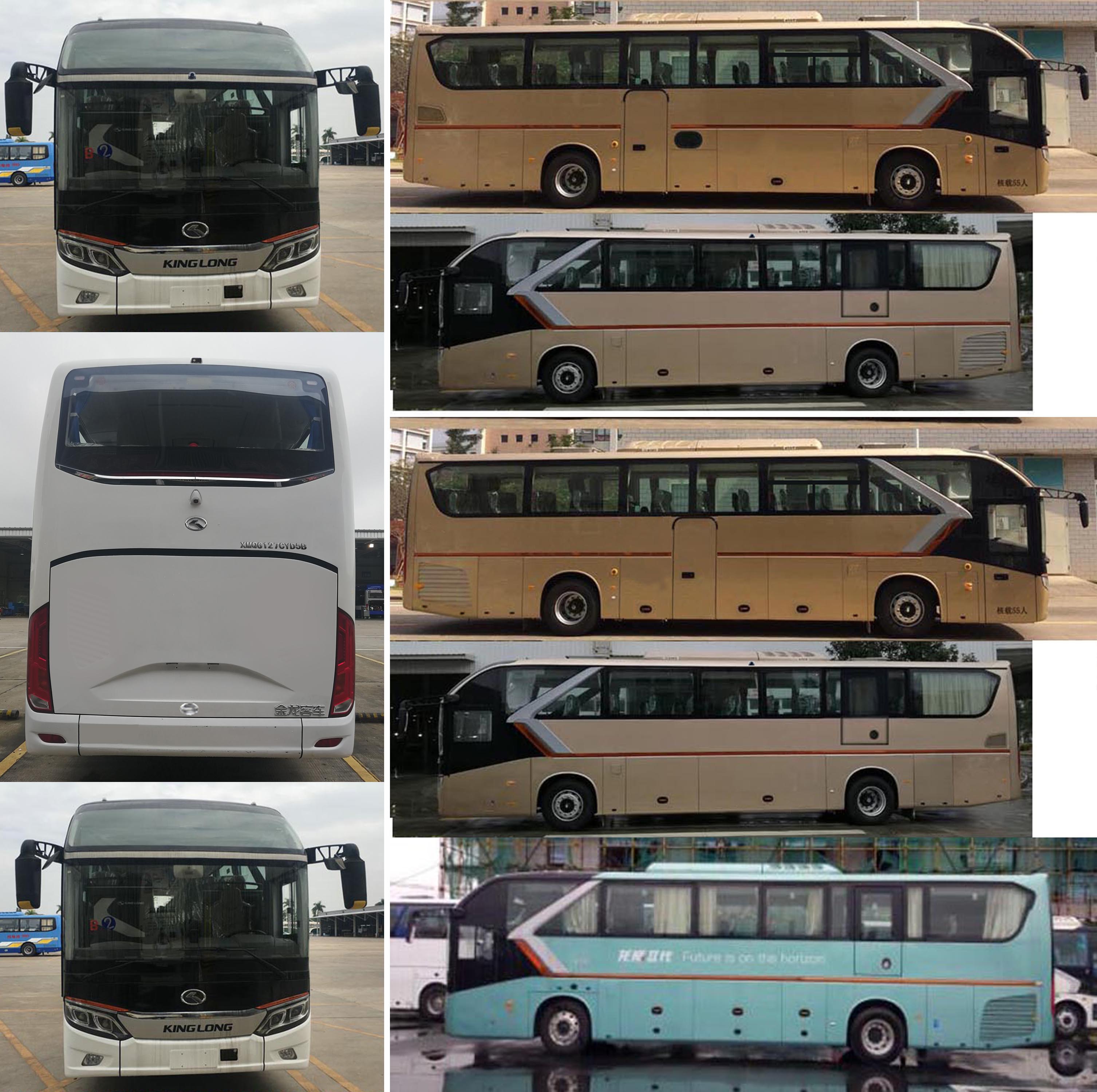 厦门金龙 龙威Ⅱ 330马力 24-56人 客运客车(xmq6127cyd5b)