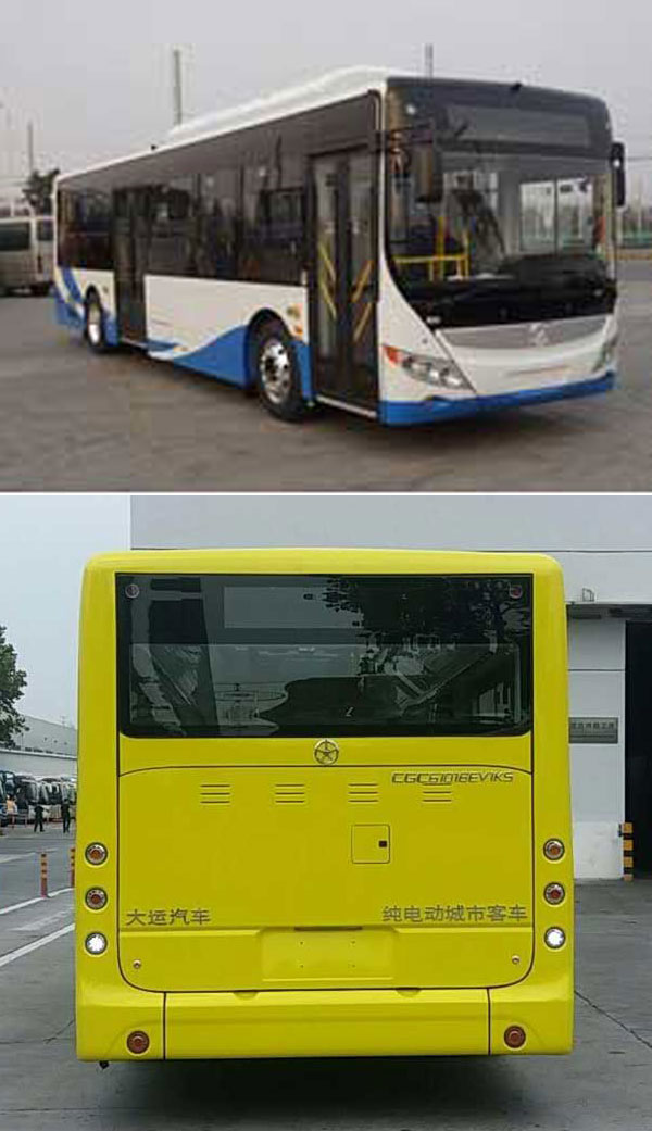 大运纯电动城市客车 cgc6101bev1k5