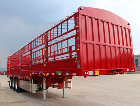 锣响仓栅式运输半挂车 lxc9408ccye