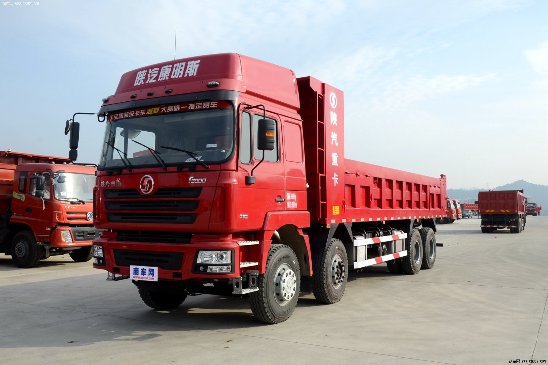 陕汽重卡 德龙f3000 重卡 385马力 8×4 自卸车 sx3316dr456