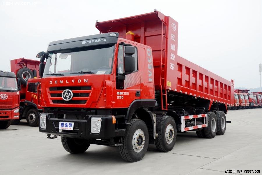 红岩杰狮c100重卡390马力84自卸车cq3315htg396