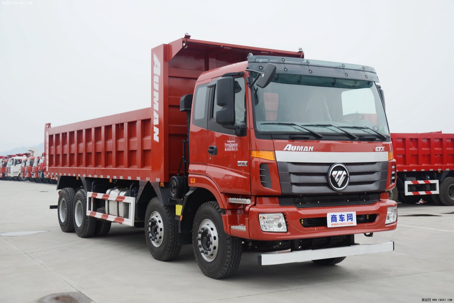 福田 欧曼etx 重卡 310马力 8×4 自卸车 bj3313dmpkc-xc