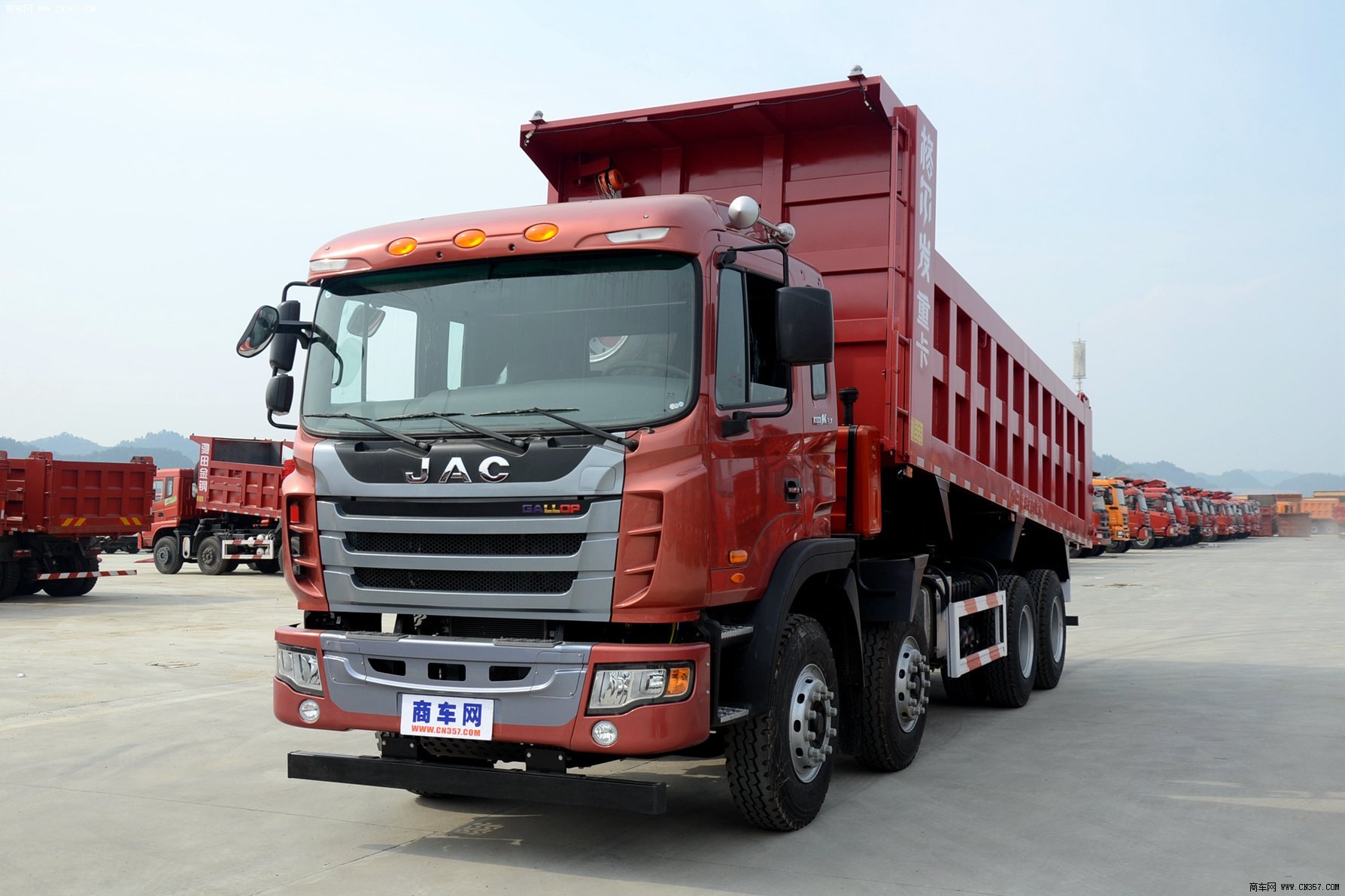 江淮汽车 格尔发k系 重卡 290马力 8×4 自卸车 hfc3311p1k4h32f