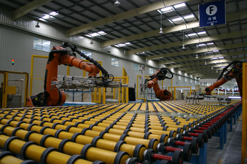 福耀玻璃生产车间