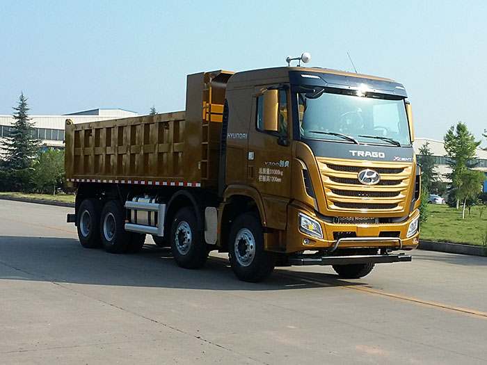 四川现代 创虎xcient 重卡 300马力 8×4 自卸车 chm3312kpq64m