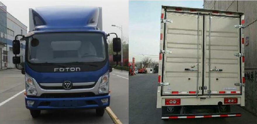 福田汽车 奥铃 131马力 厢式 单排 载货车 bj5048xxy-fc