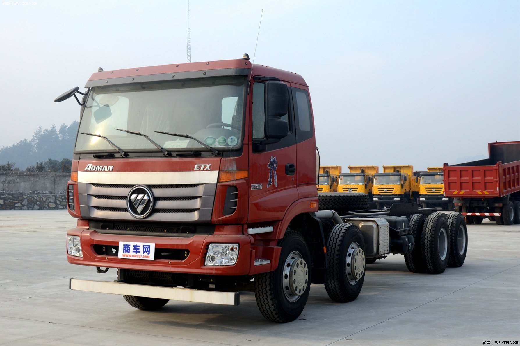 福田 欧曼etx-9系 重卡 336马力 8×4 自卸车 bj3313dmpkc-xc