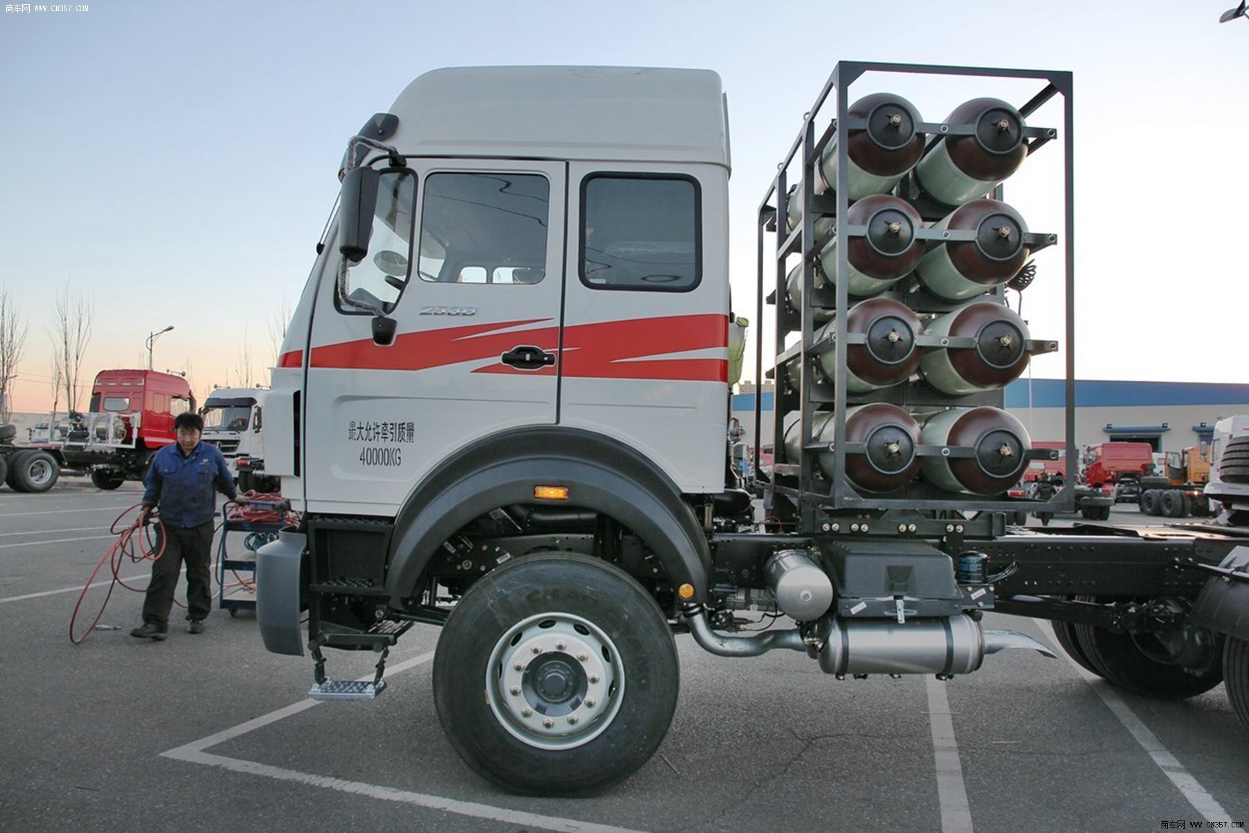 北奔ng80系 重卡 380马力 6×4 牵引车 nd4250b38j6z00